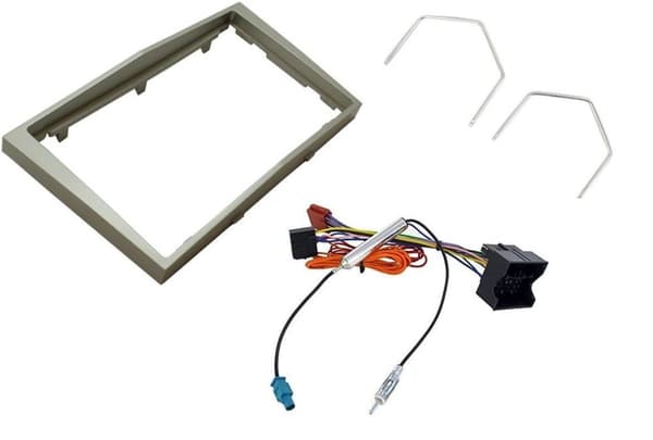 DOUBLE DIN FACIA WIRING KEYS AERIAL CT24VX20 SATIN STONE KIT FOR VAUXHALL CORSA