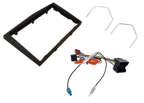STEREO DOUBLE DIN FASCIA PANEL DFP-19-01 GUNMETAL KIT FOR VAUXHALL ZAFIRA B