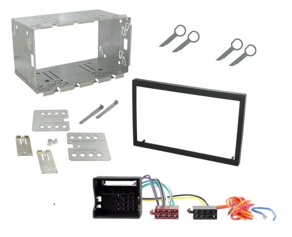 Stereo Double Din Fascia Wiring Keys Cage Fitting Kit For VW Polo 9N3 2005-2009