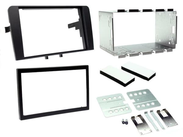 CD RADIO STEREO FACIA FASCIA DOUBLE DIN CAGE FITTING KIT FOR AUDI A3 2003-2012