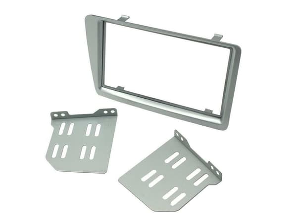 RADIO STEREO FASCIA CT23HD19 FOR HONDA CIVIC SILVER DOUBLE DIN BRACKET 01-05
