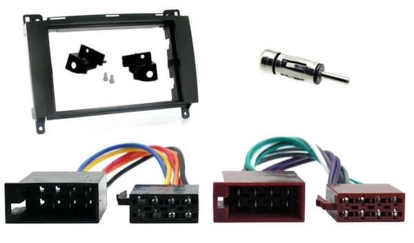 DOUBLE DIN FACIA WIRING HARNESS AERIAL ADAPTER FOR MERCEDES VITO W639 2006-2014