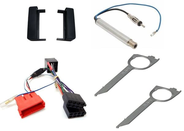 STEREO RADIO SINGLE DIN FACIA SURROUND PANEL FULL KIT FITS AUDI A2 A3 A4 A6