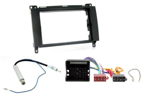 Car 2 DIN Radio Stereo CD Fascia Fitting Kit Adaptor Surround For Mercedes VW