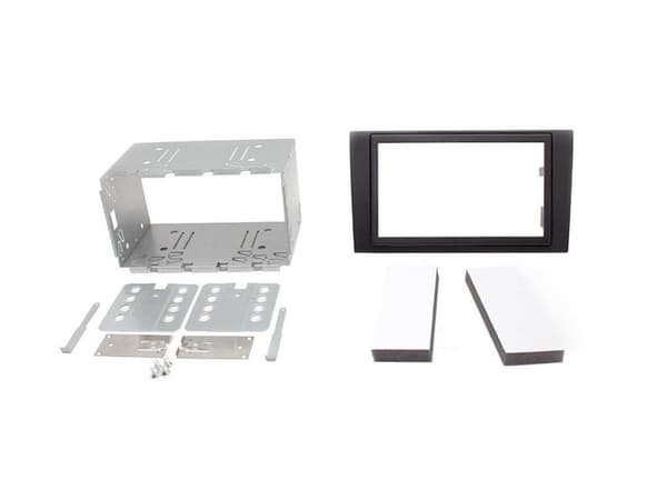 DOUBLE DIN CD RADIO STEREO FACIA FASCIA TRIM PANEL SURROUND FOR AUDI A4 2002>