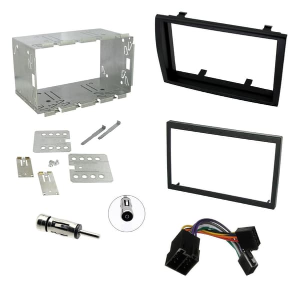 CD RADIO DOUBLE DIN CAGE FITTING KIT FACIA FASCIA PANEL TRIM FOR FIAT DUCATO