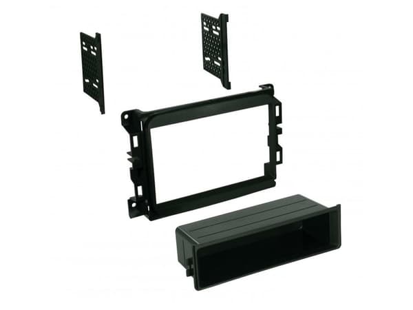 CT24DG07 SINGLE DOUBLE DIN BACKETS POCKET FACIA FOR DODGE RAM JEEP CHEROKEE