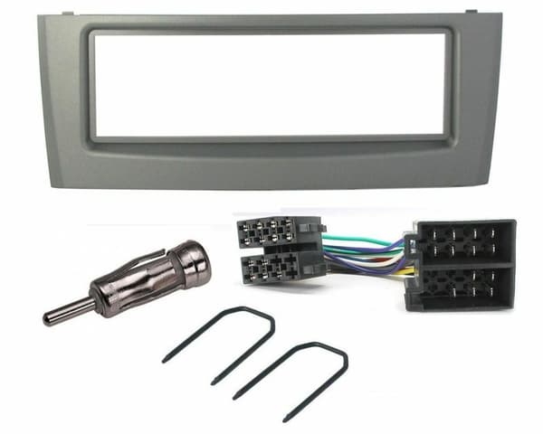 FOR FIAT GRANDE PUNTO CD STEREO FASCIA FACIA ADAPTER FITTING KIT SILVER FP-01-07