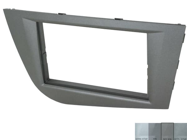 RADIO STEREO DOUBLE DIN FACIA FASCIA DARK GREY CT24ST29 FOR SEAT LEON 2005-2012