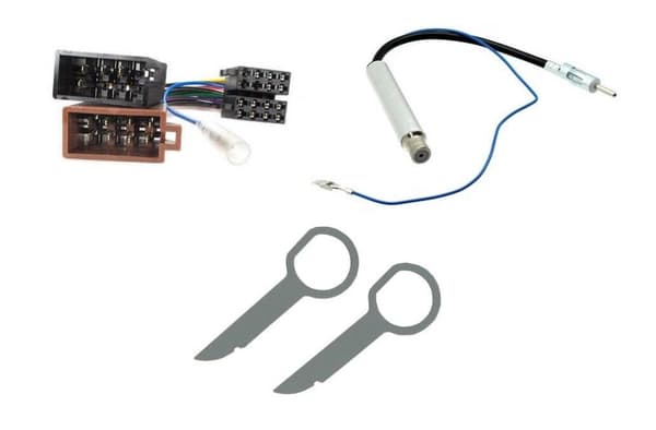 Car CD Stereo Fitting Kit Wiring Harness ISO Aerial Adaptors Kit For VW Golf MK4