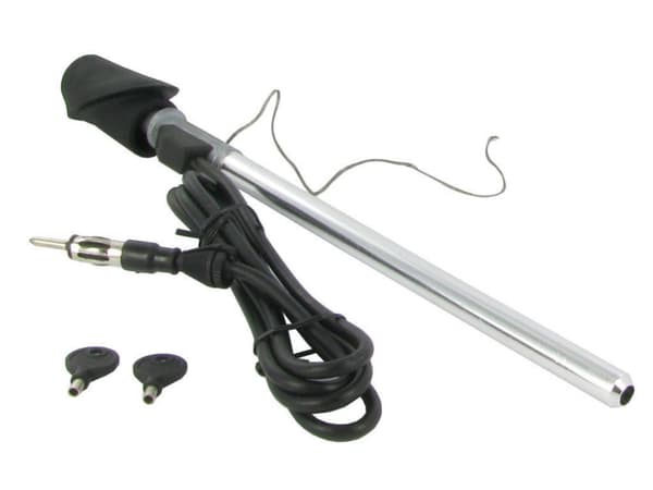 MANUAL CHROME WING MOUNT AERIAL ANTENNA FOR MERCEDES C124 S280 S300 S320