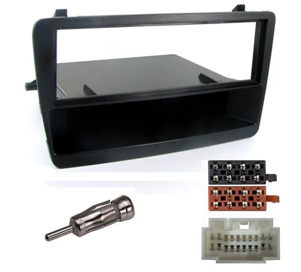 FACIA FASCIA PANEL SURROUND FITTING KIT BLACK FOR HONDA CIVIC EP2 EP3 2001-2005