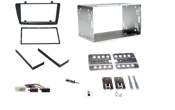 RADIO STEREO FACIA FASCIA BLACK DOUBLE DIN BRACKET FITS HONDA CIVIC DFPK-15-03