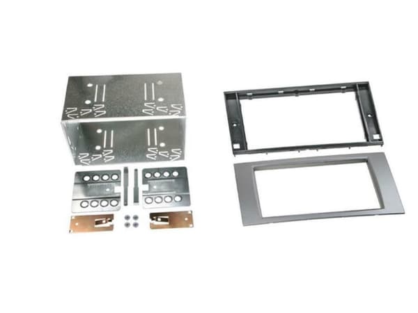RADIO STEREO DOUBLE SILVER FACIA FASCIA CT23FD52 FITS FORD GALAXY S-MAX TRANSIT