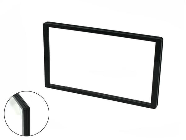 RADIO STEREO FACIA FASCIA 173MM X 99MM BLACK TRIM RUBBER FOR MITSUBISHI MIRAGE
