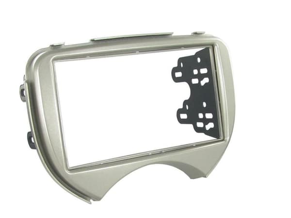 RADIO STEREO FACIA FASCIA CT23RT08 FOR RENAULT SCALA DOUBLE DIN 2011 SILVER