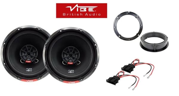 Vibe SLICK 6 480 Watts 2 Way Rear Door Car Speaker Kit fits VW Golf Mk5 2003-08