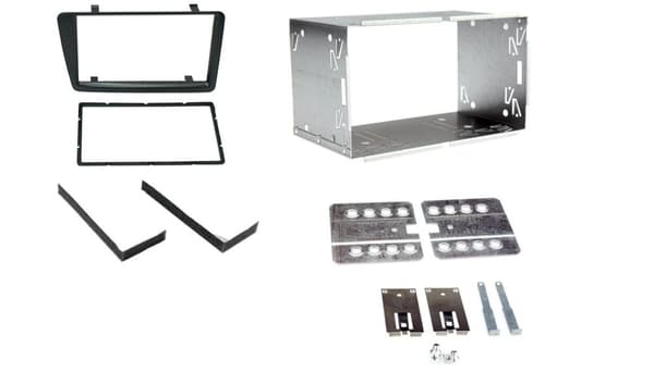 RADIO STEREO FACIA FASCIA BLACK DOUBLE DIN CAGE KIT FOR HONDA CIVIC DFPK-15-03