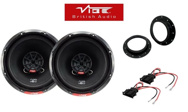 Vibe SLICK 6 480 Watts 2 Way Front Door Car Speaker Kit fits VW T5 2003-2010