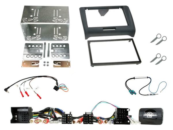 DOUBLE DIN FASCIA STEREO BOSE STEERING WHEEL CONTROL CAGE KIT FITS AUDI TT 06-14