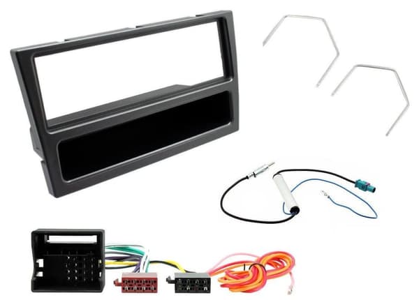 Stereo Black Fascia Wiring Aerial Adaptor Kit For Vauxhall Corsa C 2004-2006