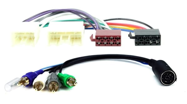 Stereo Amplifier Bypass Wiring Harness Lead Loom Adaptor For Volvo