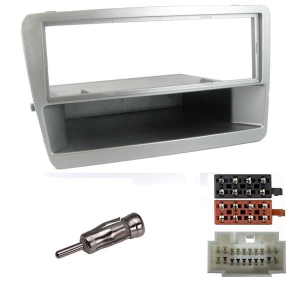 FOR HONDA CIVIC CD RADIO STEREO FACIA FASCIA PANEL SURROUND FITTING KIT SILVER