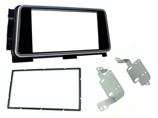 RADIO STEREO FACIA FASCIA CT23NS37 GLOSS BLACK DOUBLE DIN FITS NISSAN MICRA KICK