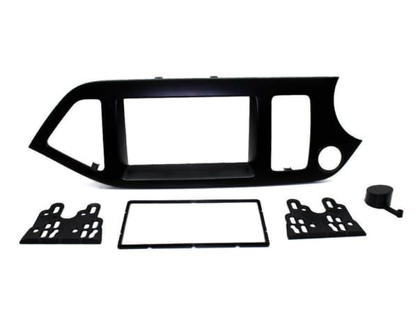 RADIO STEREO FACIA FASCIA PLATE CT23KI30 FOR KIA PICANTO DOUBLE DIN 2011 BLACK