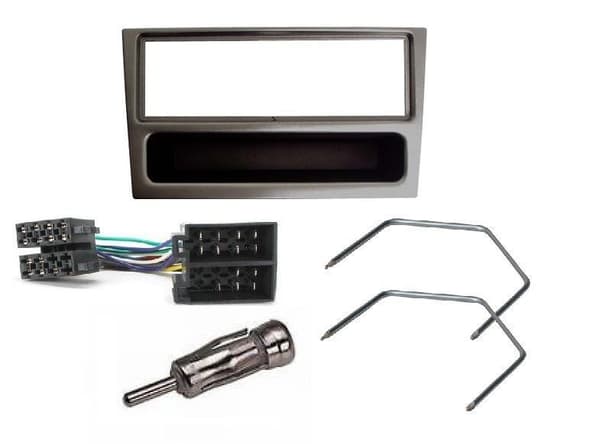 CT24VX03 CD STEREO FACIA FASCIA KIT SURROUND GUNMETAL FOR VAUXHALL VIVARO 00 ON