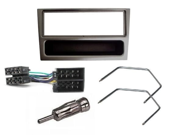 CT24VX03 RADIO STEREO FACIA FASCIA KIT PANEL GUNMETAL FOR VAUXHALL COMBO CORSA