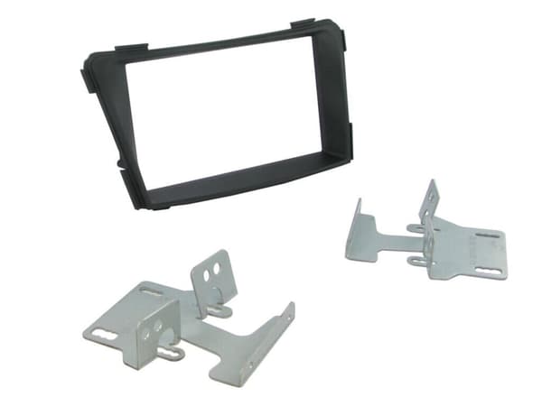 CD hRADIO STEREO FACIA FASCIA CT23HY28 FOR HYUNDAI i40 DOUBLE DIN BLACK BRACKETS