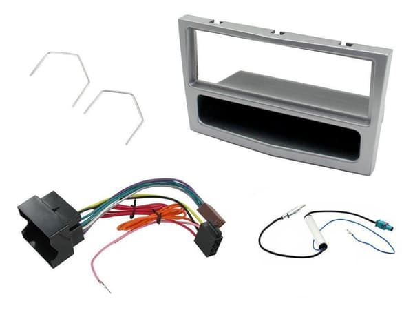 RADIO SINGLE DIN FACIA FASCIA SILVER KIT MGKIT-VX05 FOR VAUXHALL CORSA D