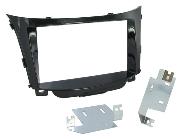 RADIO STEREO FACIA FASCIA CT23HY31 FOR HYUNDAI i30 PIANO BLACK 12-17 DOUBLE DIN