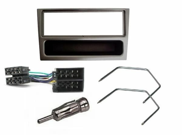 FP-19-00 RADIO STEREO FACIA FASCIA KIT TRIM GUNMETAL FOR VAUXHALL VIVARO 2000 ON