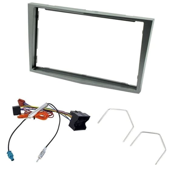 CT24VX24 CD Double Din Dark Silver Stereo Fascia Kit for Vauxhall Antara 2006-15