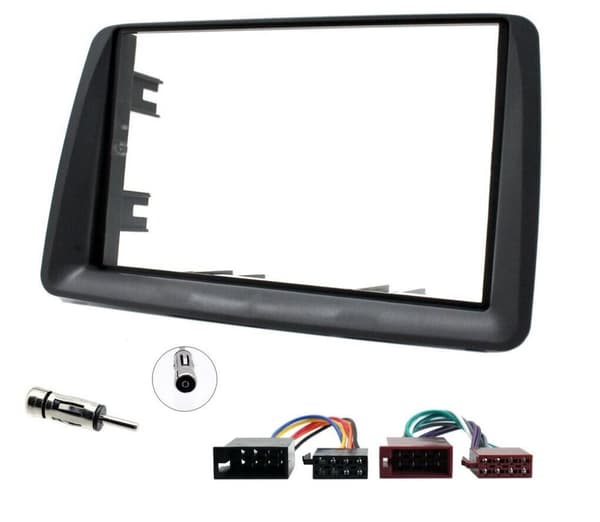 CD RADIO STEREO FASCIA FACIA ADAPTER CT24FT19 FITTING KIT GREY FOR FIAT PANDA