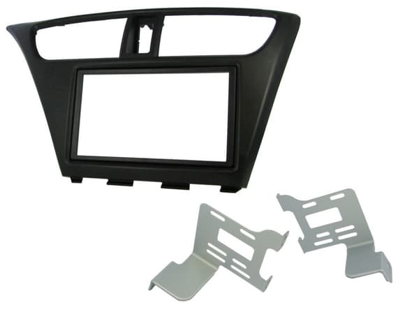 DOUBLE DIN BLACK RADIO STEREO FACIA FASCIA BLACK CT23HD25L FOR HONDA CIVIC LHD