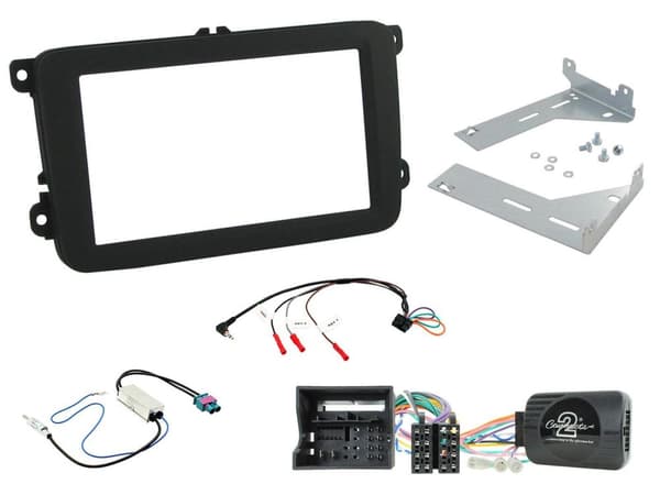 CTKVW17 CD RADIO STEREO DOUBLE DIN FACIA FITTING KIT FOR VW BEETLE JETTA SHARAN