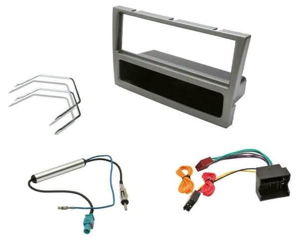 CD RADIO STEREO FACIA FASCIA KIT GUNMETAL QUADLOCK WIRING FOR VAUXHALL COMBO C