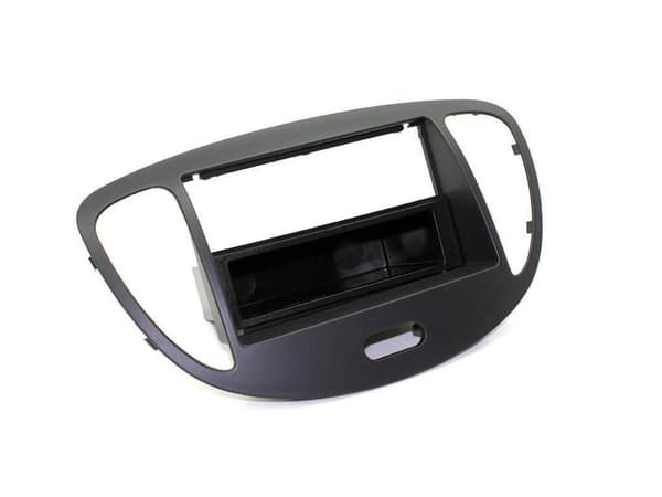 CT24HY16 BLACK SINGLE DIN FASCIA SURROUND TRIM PANEL FOR HYUNDAI i10 2008-2013
