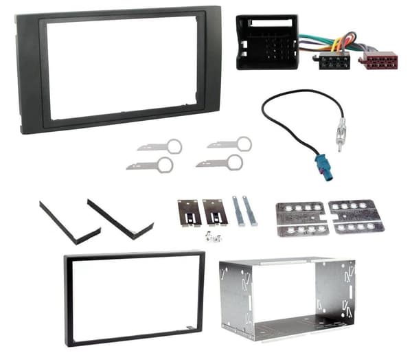DOUBLE DIN FACIA PANEL SURROUND FRAME TRIM FITTING CAGE KIT FOR FORD FUSION