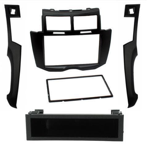 Car Stereo Radio Black Single Din Fascia Facia Panel For Toyota Yaris MK2 2007