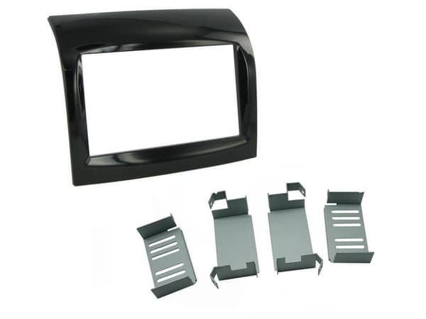 DOUBLE DIN FACIA FASCIA  PANEL SURROUND BLACK CT23FT17 FOR FIAT DUCATO 11 ONWARD