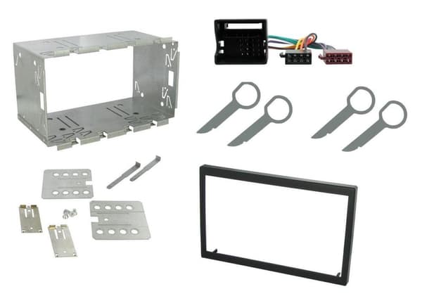 Black Double Din Cage Kit Wiring Adaptor For Ford Fiesta Focus Transit Mondeo