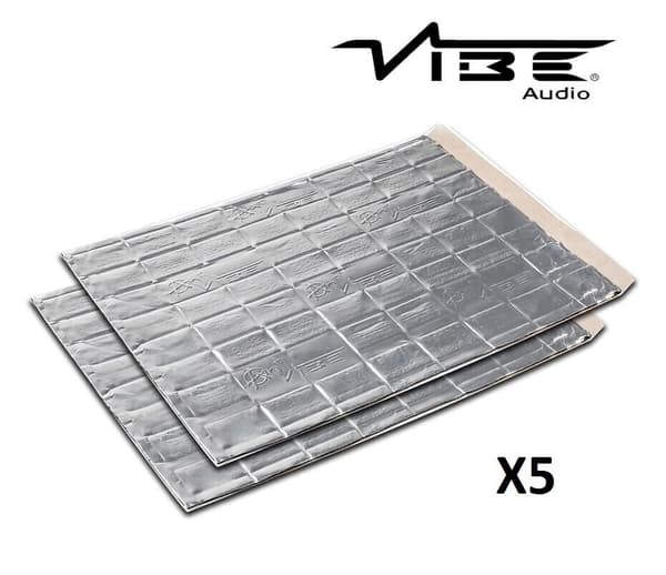 ANTI VIBE CAR AUDIO SOUND VIBRATION PROOFING DEADENING MAT 2.5MM 5 LARGE SHEETS