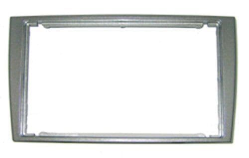 SILVER DOUBLE DIN CD RADIO STEREO FASCIA FACIA DFP-04-06/S FITS PEUGEOT 308