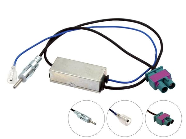 CT27AA145 CAR CD RADIO ANTENNA AERIAL ADAPTER LEAD FITS VOLKSWAGEN GOLF PASSAT