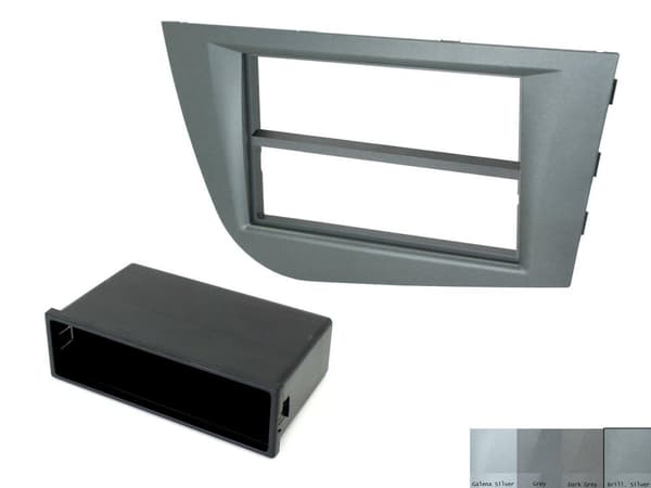 CD RADIO STEREO SINGLE DIN FACIA FASCIA DARK GREY CT24ST25 FOR SEAT LEON 05-12