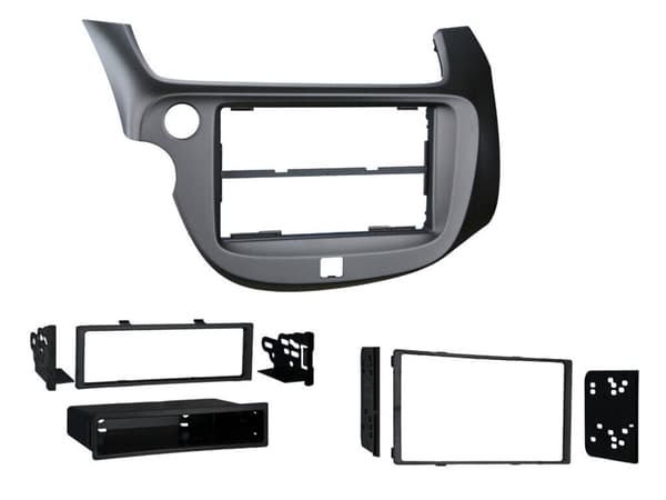 CD RADIO STEREO FACIA FASCIA CT23HD10L FOR HONDA FIT JAZZ DOUBLE DIN SILVER LHD